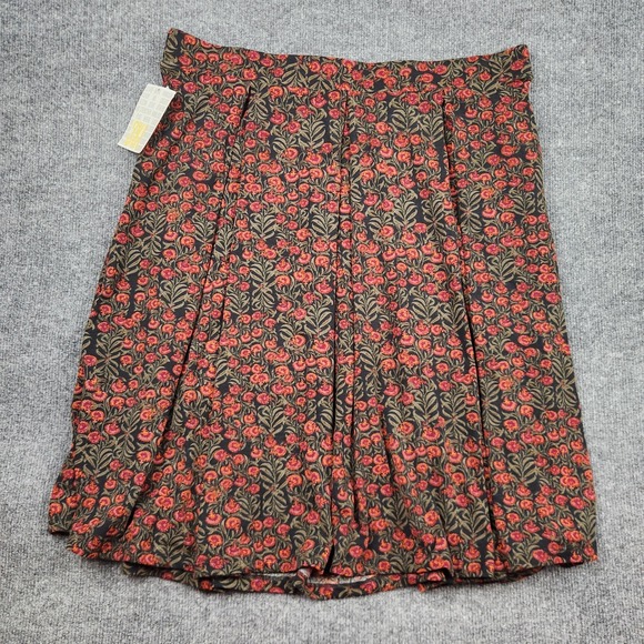 LuLaRoe Dresses & Skirts - LuLaRoe Madison Skirt 3XL NWT Floral Pleated Pocket Knee Length Plus Size Boho